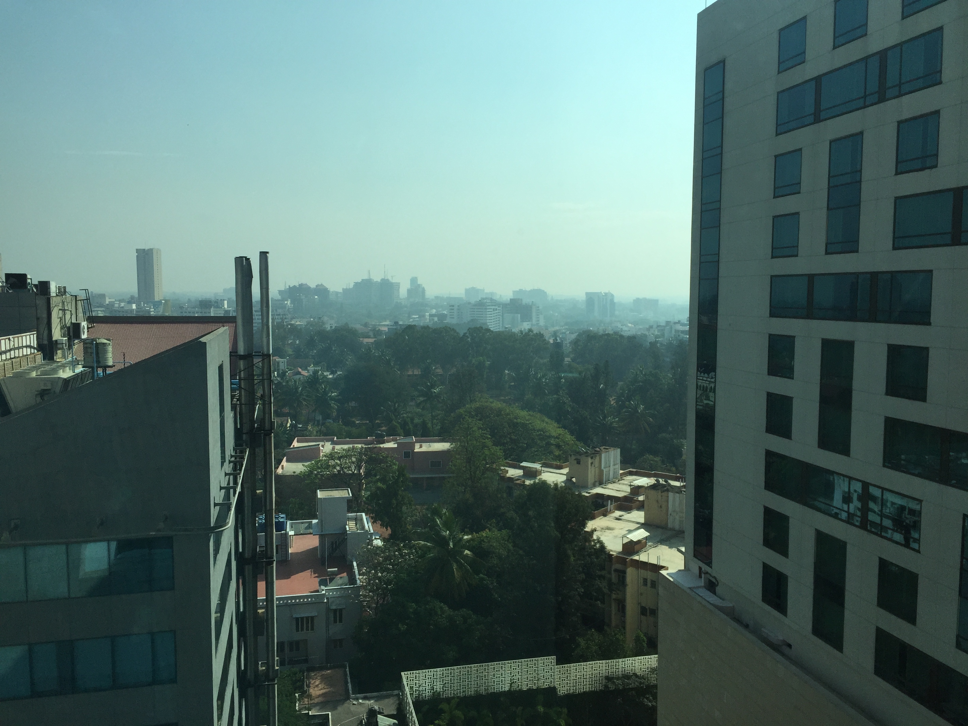 Morning in India, from the hotel