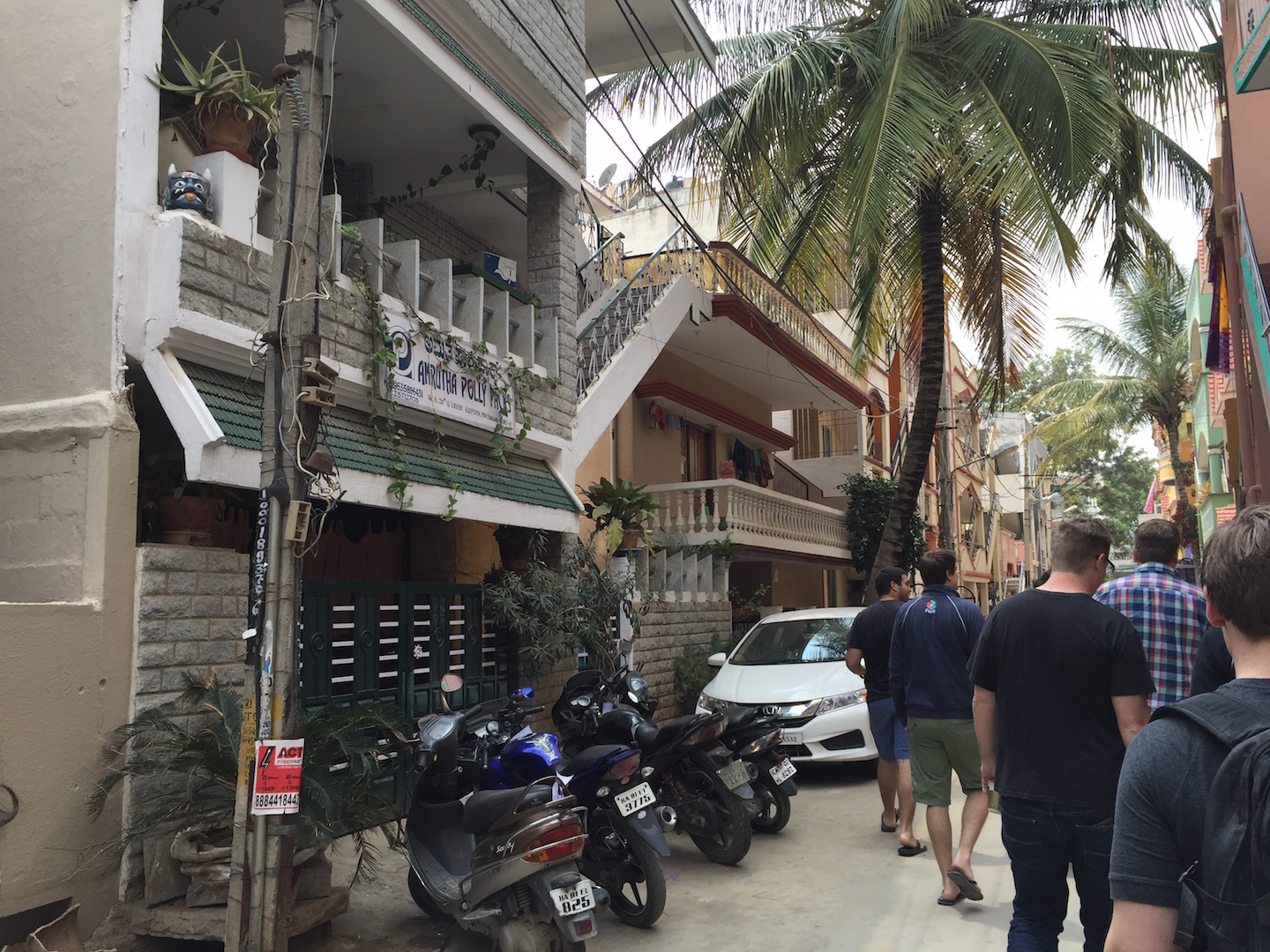 Walking up to the orphanage